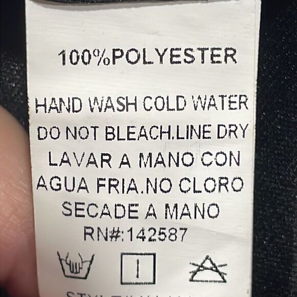 NWOT Xtaren Black Mesh Dress. Size M Medium 8/10 - Picture 10 of 11